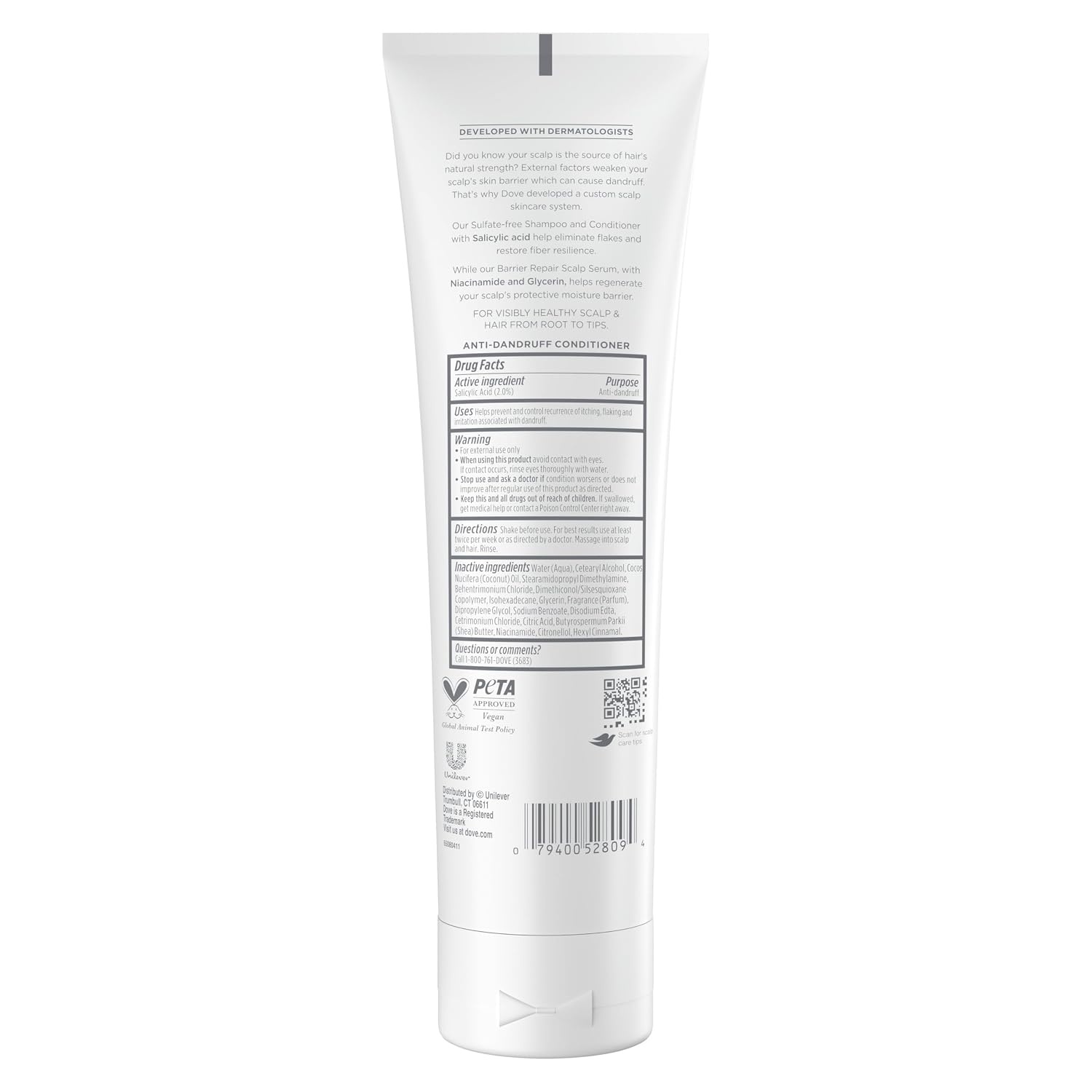 image:imageDove Derma Scalp Dandruff Relief Conditioner for Flakes amp Dry Scalp 9oz9 Fl Oz Pack of 1