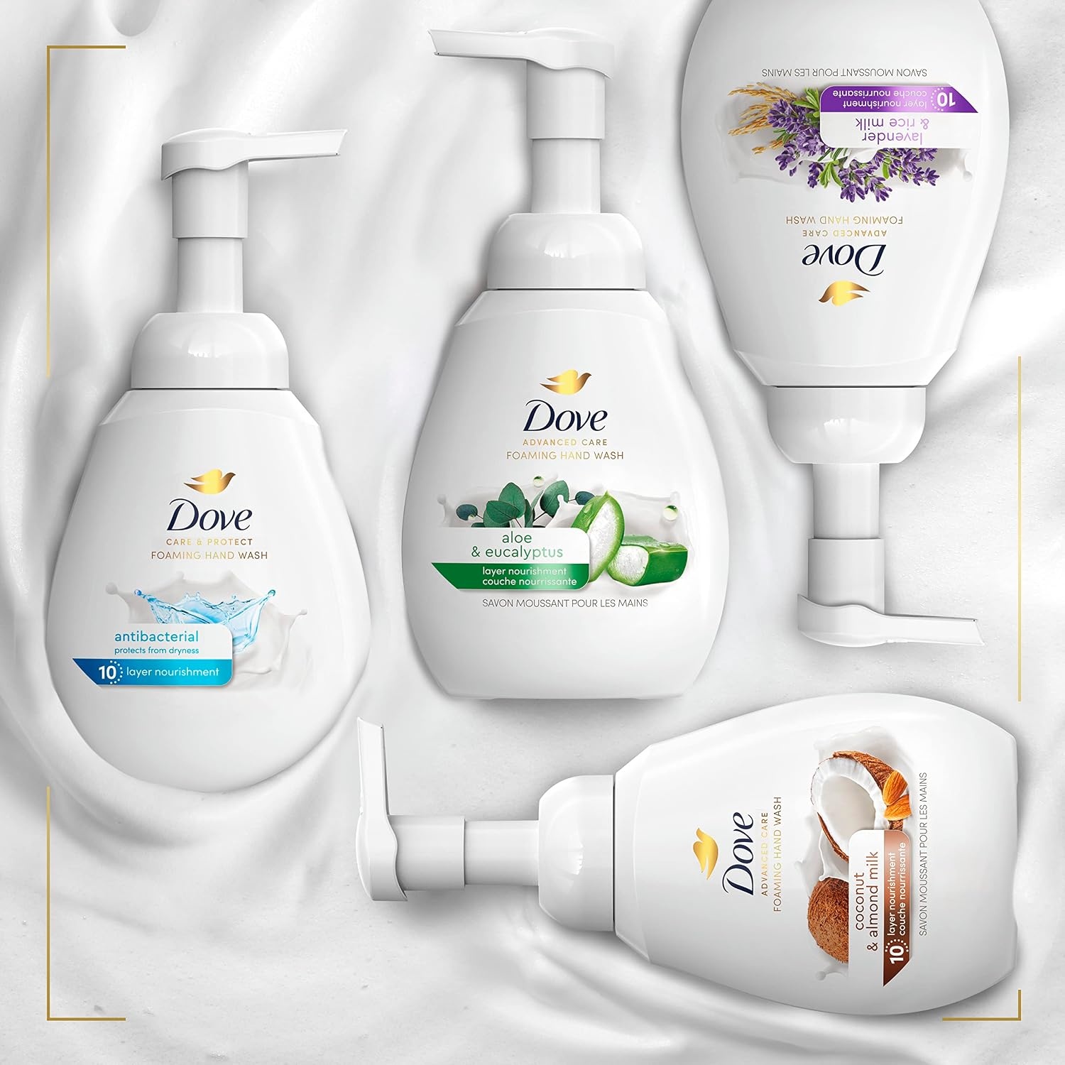 image:imageDove Advanced Care Hand Wash Deep Moisture for Soft Smooth 4 Count 12 oz101 Fl Oz Pack of 4