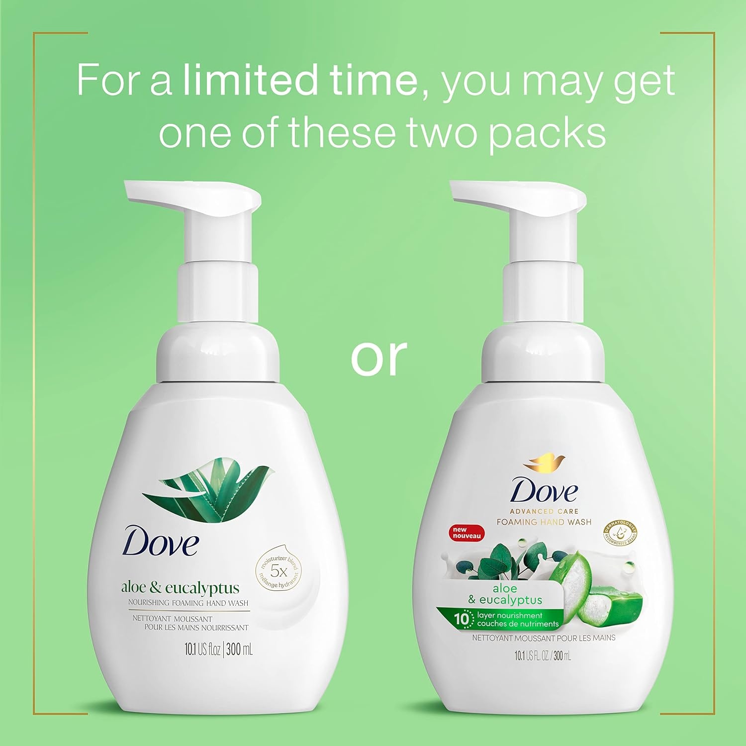 image:imageDove Advanced Care Hand Wash Deep Moisture for Soft Smooth 4 Count 12 oz101 Fl Oz Pack of 4