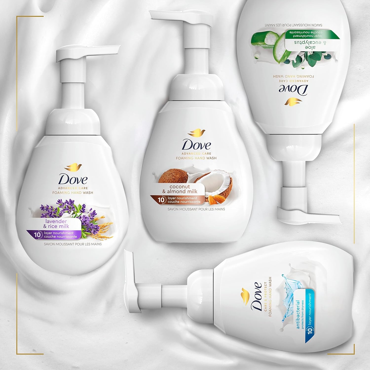 image:imageDove Advanced Care Hand Wash Deep Moisture for Soft Smooth 4 Count 12 oz101 Fl Oz Pack of 4