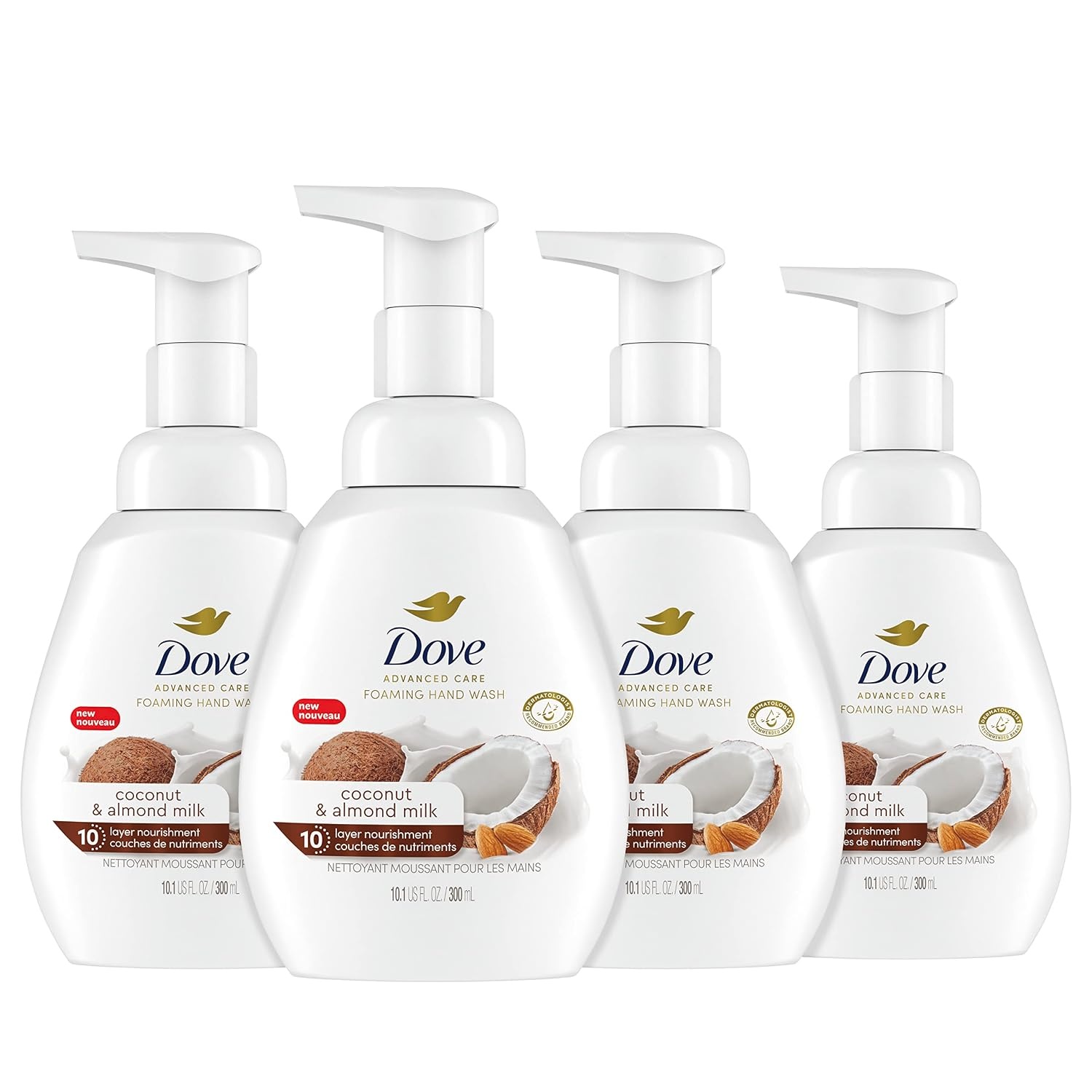 image:imageDove Advanced Care Hand Wash Deep Moisture for Soft Smooth 4 Count 12 oz101 Fl Oz Pack of 4