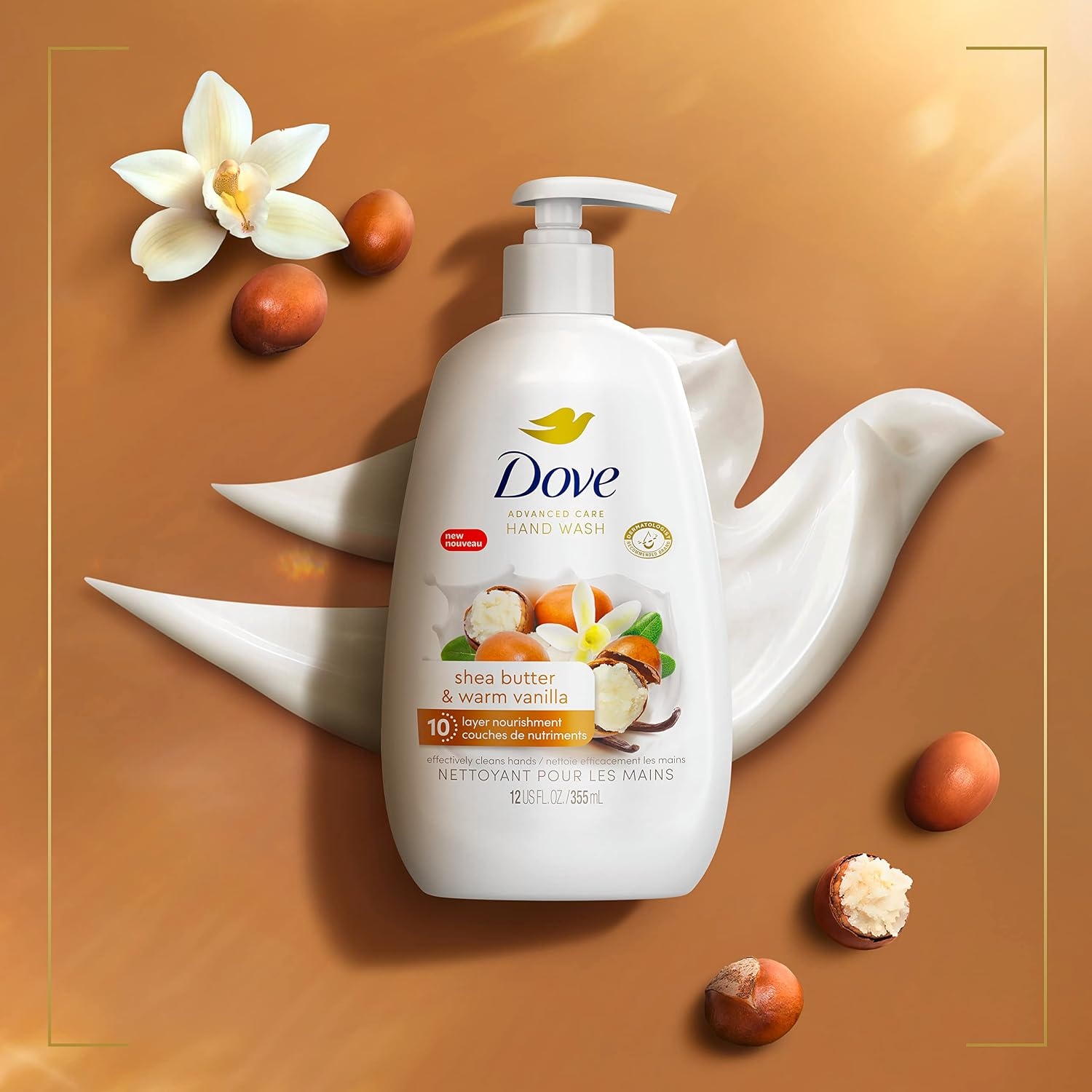 image:imageDove Advanced Care Hand Wash Deep Moisture for Soft Smooth 4 Count 12 oz12 Fl Oz Pack of 8