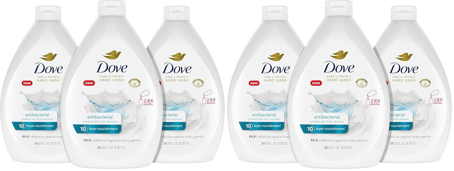 image:imageDove Care Hand Wash Refill Deep Moisture Pack of 3 34 oz Refill Bottles34 Fl Oz Pack of 6