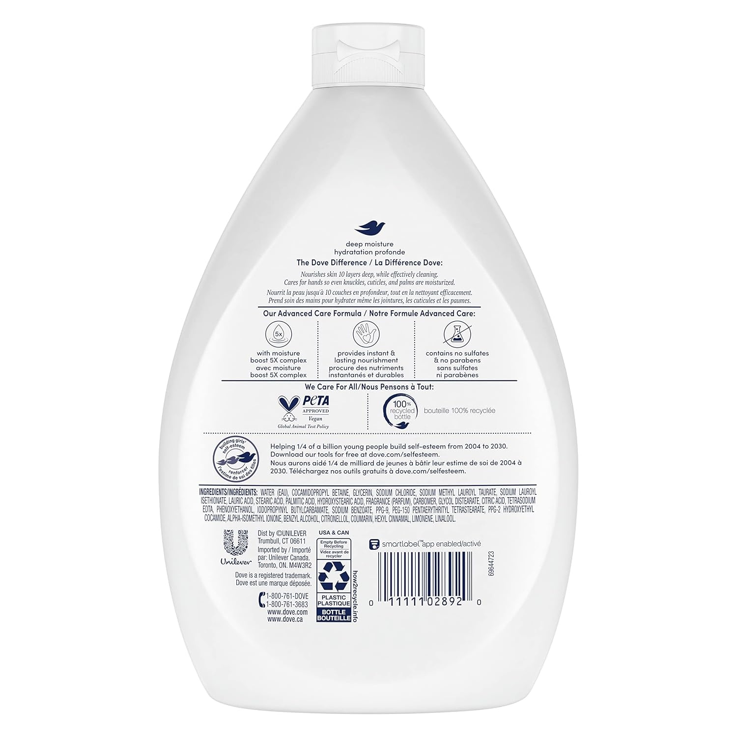 image:imageDove Care Hand Wash Refill Deep Moisture Pack of 3 34 oz Refill Bottles34 Fl Oz Pack of 6