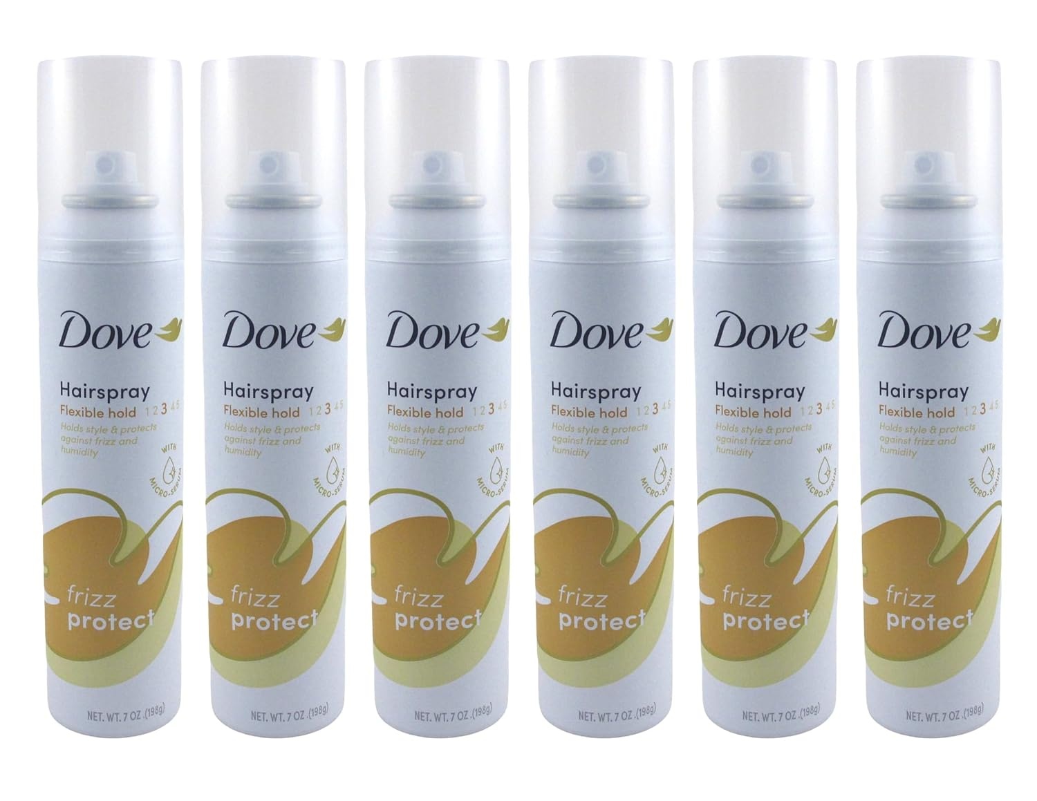 image:imageDove Flexible Hold MicroMist Hair Spray Humidity Protection 55oz 6ctClean Scent