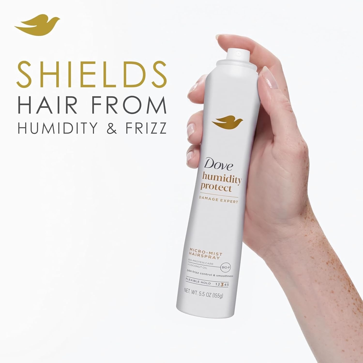image:imageDove Flexible Hold MicroMist Hair Spray Humidity Protection 55oz 6ctFragranced