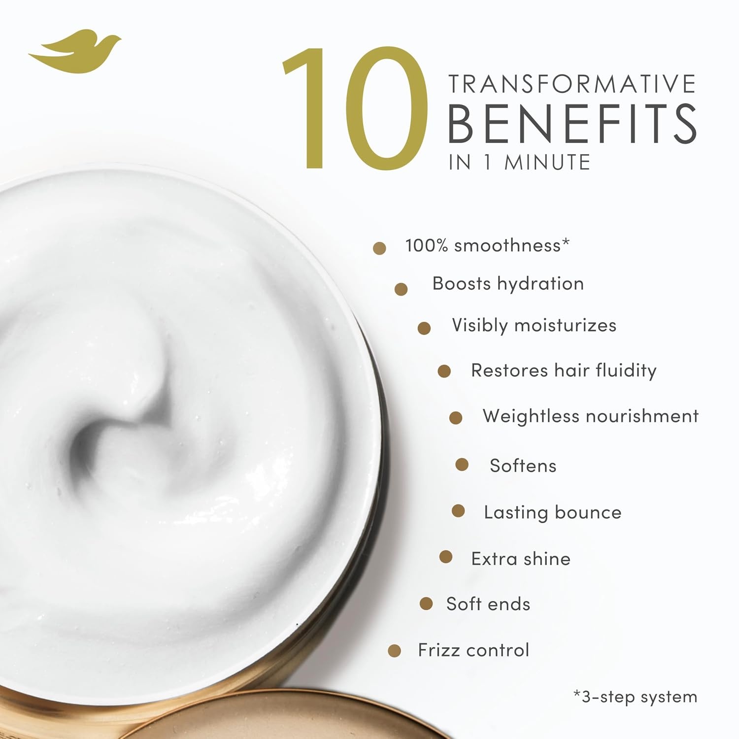 image:imageDove Intensive Repair 10in1 Mask for Damaged Hair amp Breakage 92oz92 Fl Oz Pack of 1