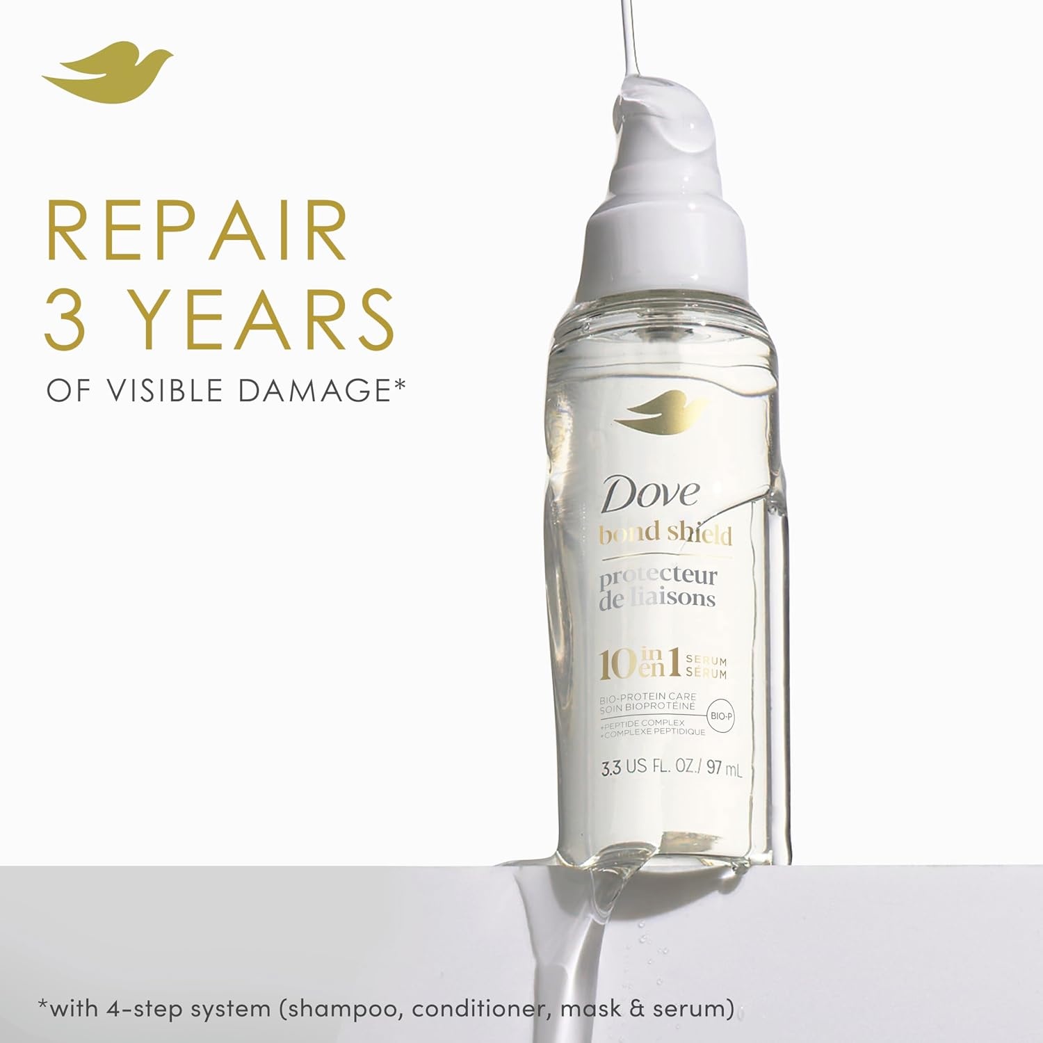 image:imageDove Intensive Repair Serum for Damaged Hair with Amino Serum 33ozBond Shield