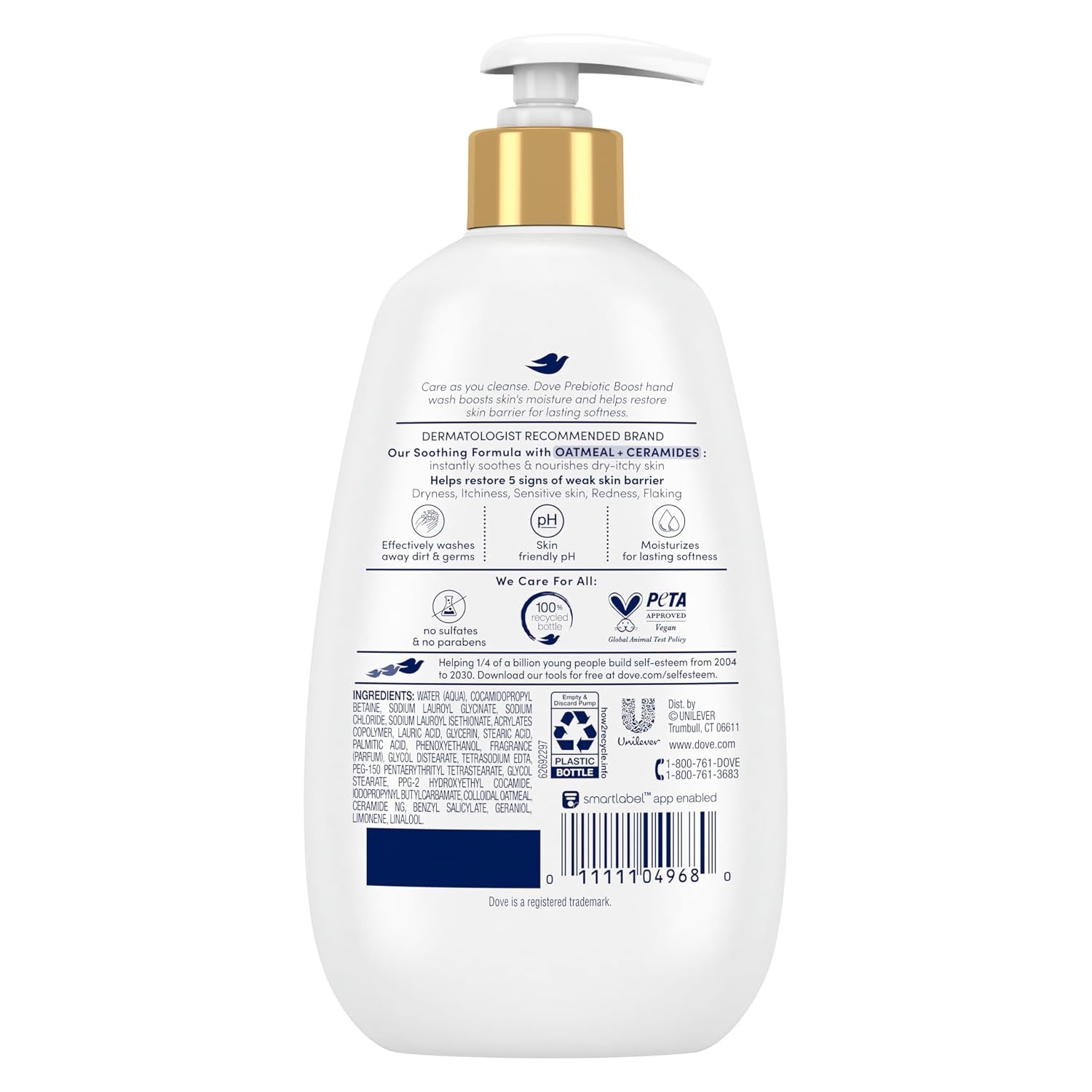 image:imageDove Prebiotic Boost Hand Wash Gentle Detox 4 Count for Lasting Softness with Marine Algae amp Adaptogen 12 ozSoothing Therapy