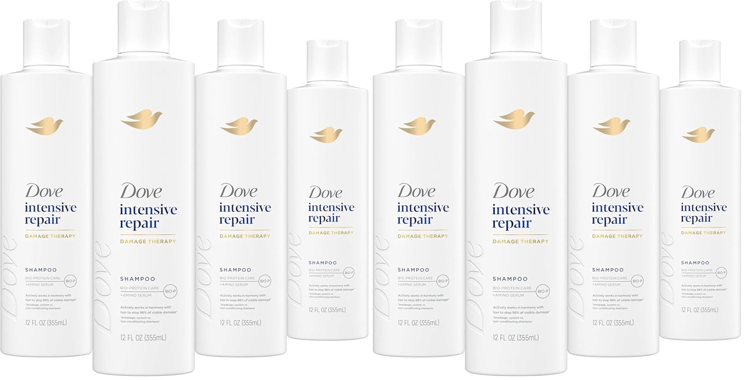 image:imageDove Shampoo 4 Pack Intensive Repair for Damaged Hair with BioProtein Care Technology and Amino Serum 28 Fl OzFragranced