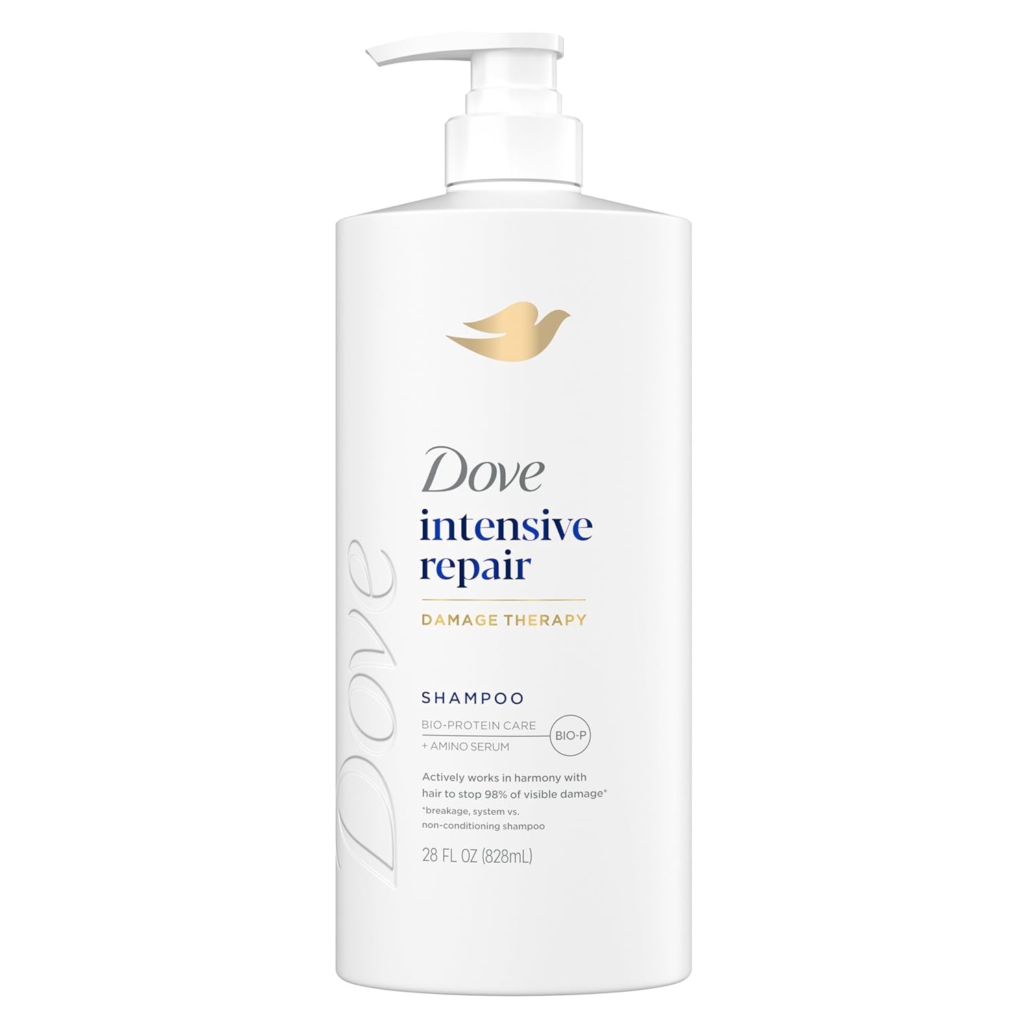image:imageDove Shampoo 4 Pack Intensive Repair for Damaged Hair with BioProtein Care Technology and Amino Serum 28 Fl OzFragranced