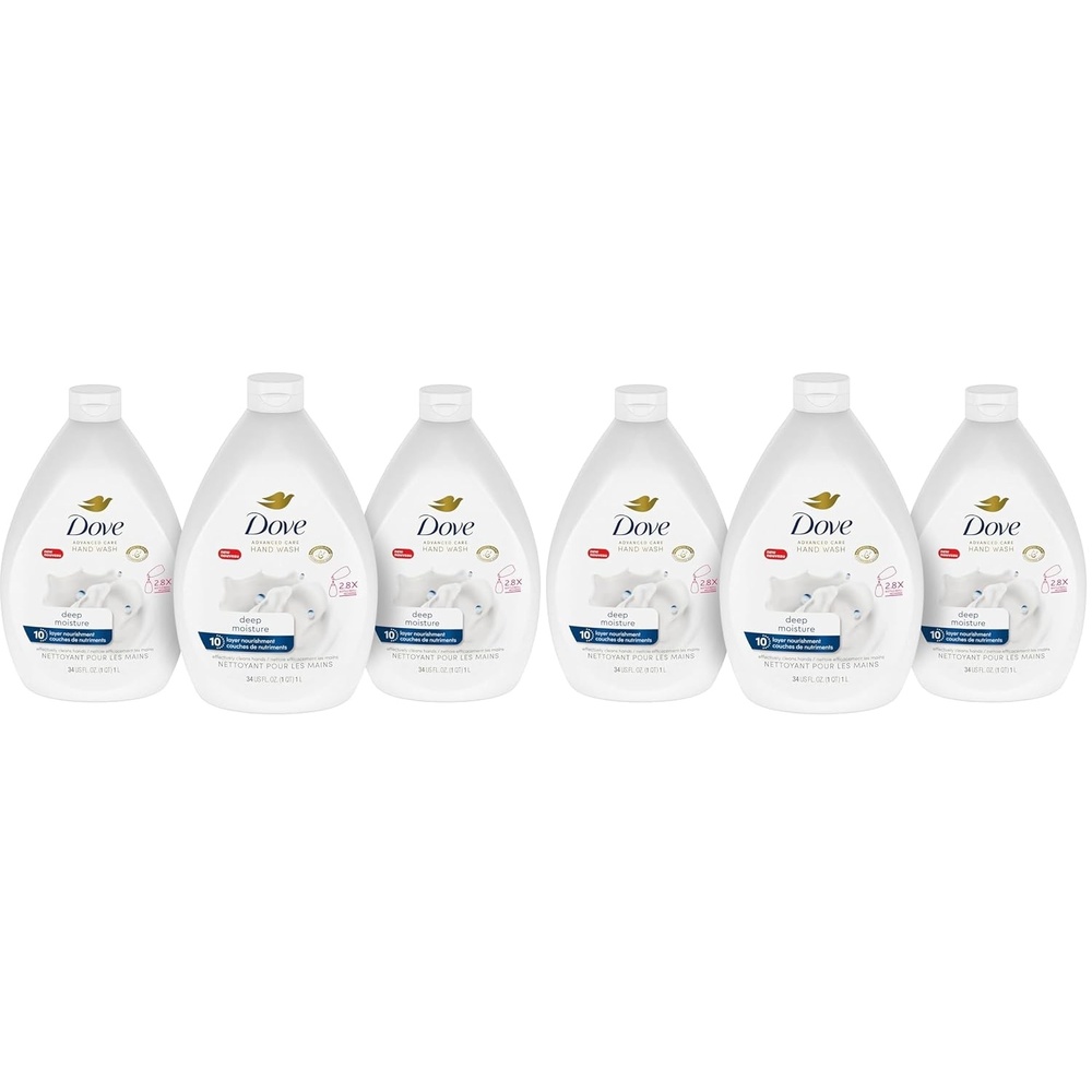 image:imageDove Care Hand Wash Refill Deep Moisture Pack of 3 34 oz Refill Bottles34 Fl Oz Pack of 6