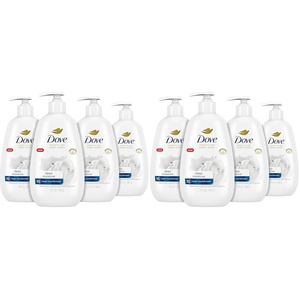 Dove Advanced Care Hand Wash Deep Moisture for Soft, Smooth 4 Count 12 oz(12 Fl Oz (Pack of 8))