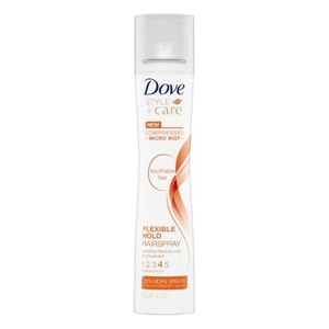 Dove Flexible Hold Micro-Mist Hair Spray Humidity Protection 5.5oz 6ct(Clean Scent)