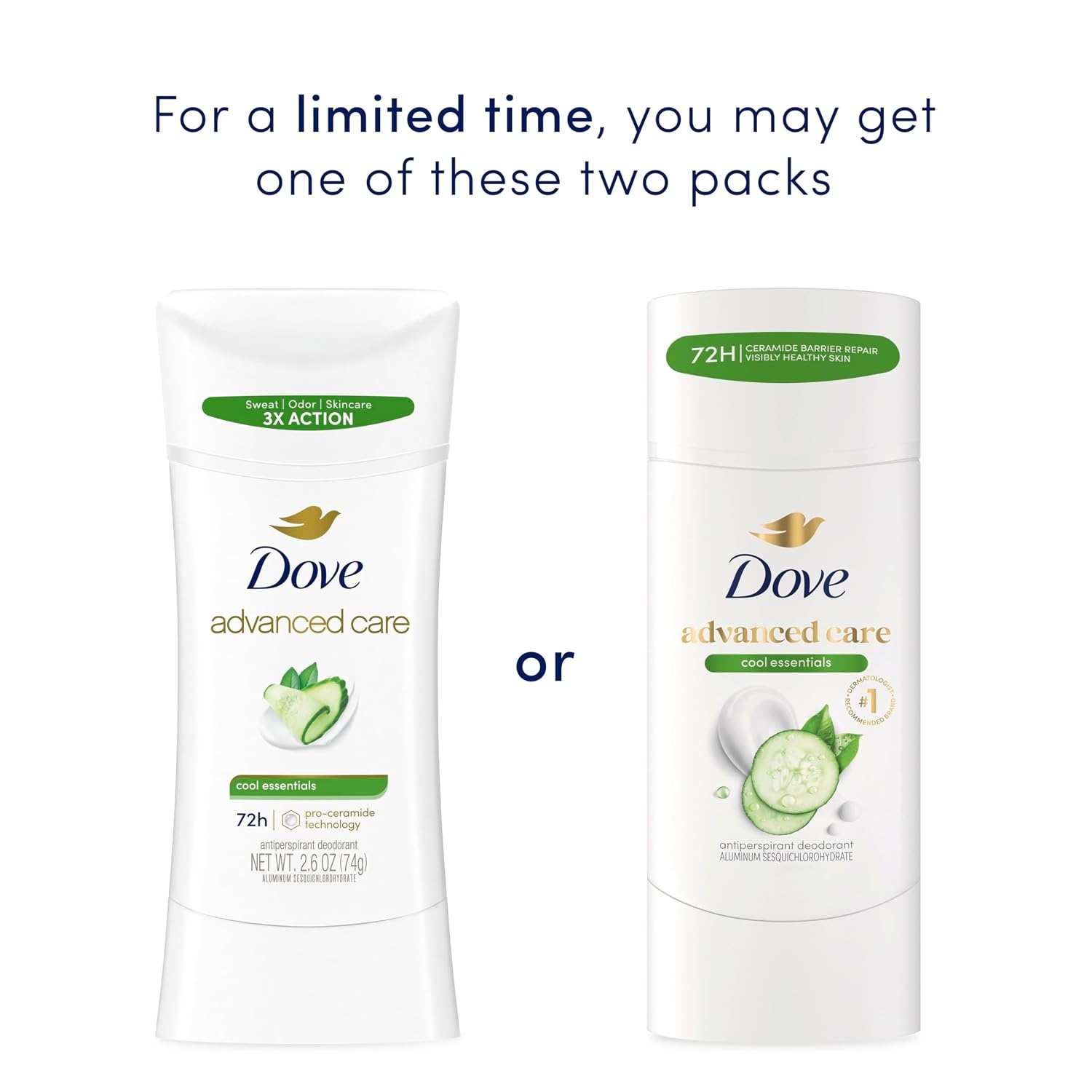 image:imageDove Advanced Care Antiperspirant Caring Coconut 2 Count Deodorant Stick for Women for 48 Hour Protection And Soft And Comfortable Underarms 26 oz26 Ounce Pack of 1