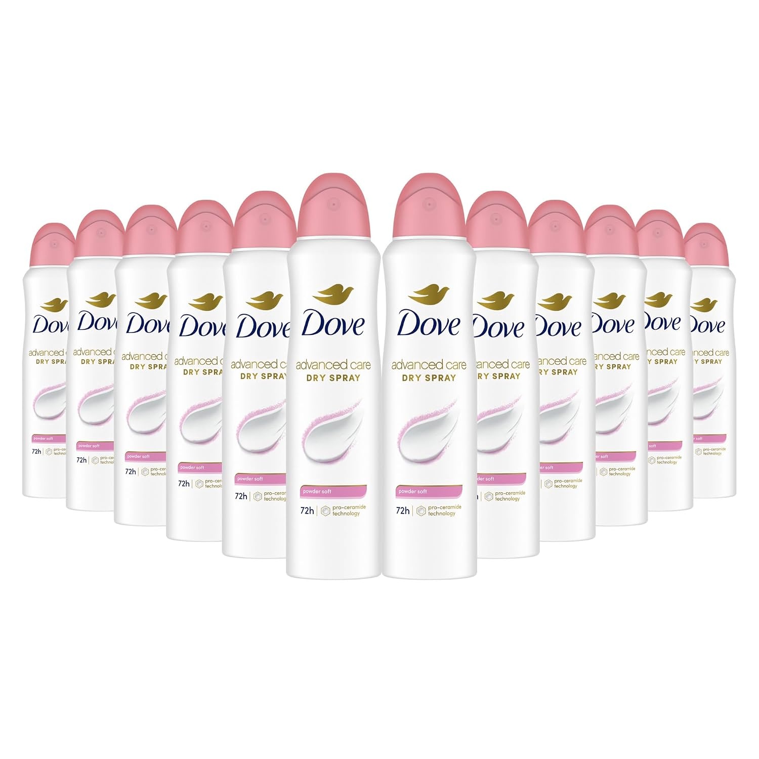 image:imageDove Advanced Care Antiperspirant Deodorant Spray Powder Soft 38 oz 3PK38 Ounce Pack of 12