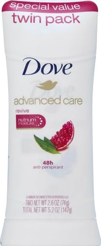 image:imageDove Advanced Care Antiperspirant Stick Revive Pomegrante 2PK 26 oz26 Ounce Pack of 12