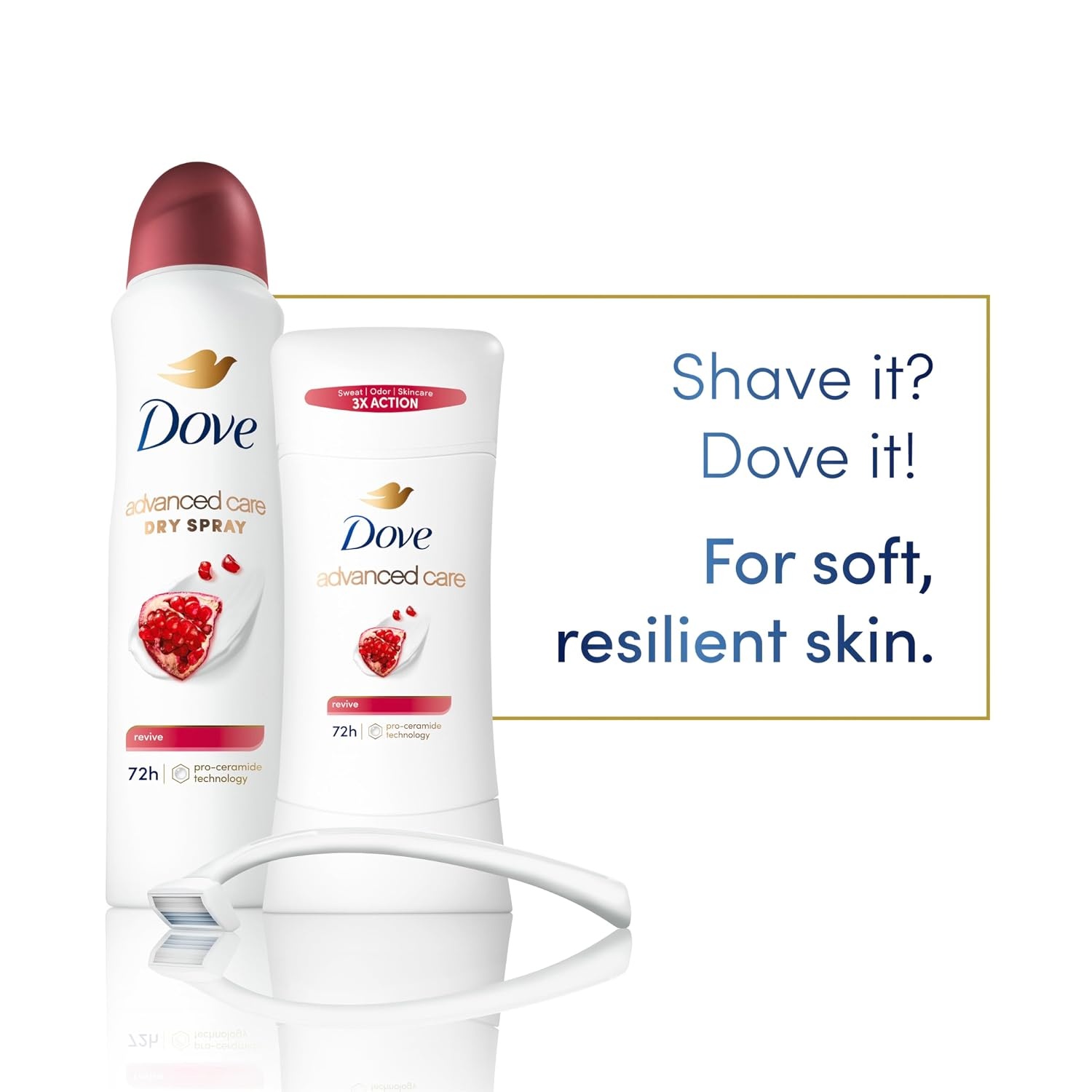 image:imageDove Advanced Care Antiperspirant Stick Revive Pomegrante 2PK 26 oz26 Ounce Pack of 12