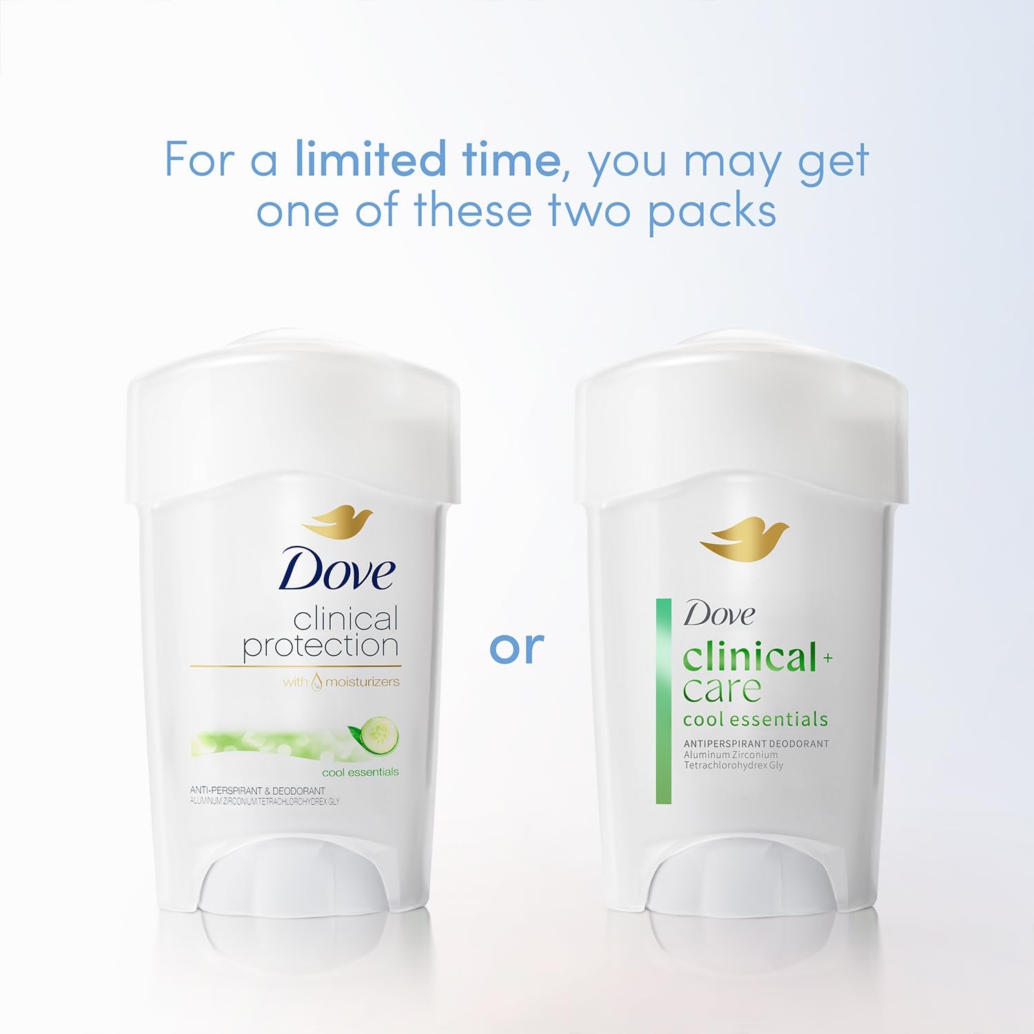 image:imageDove Clinical Care Original Clean Antiperspirant Soft Solid Stick 17 oz085 Ounce Pack of 2