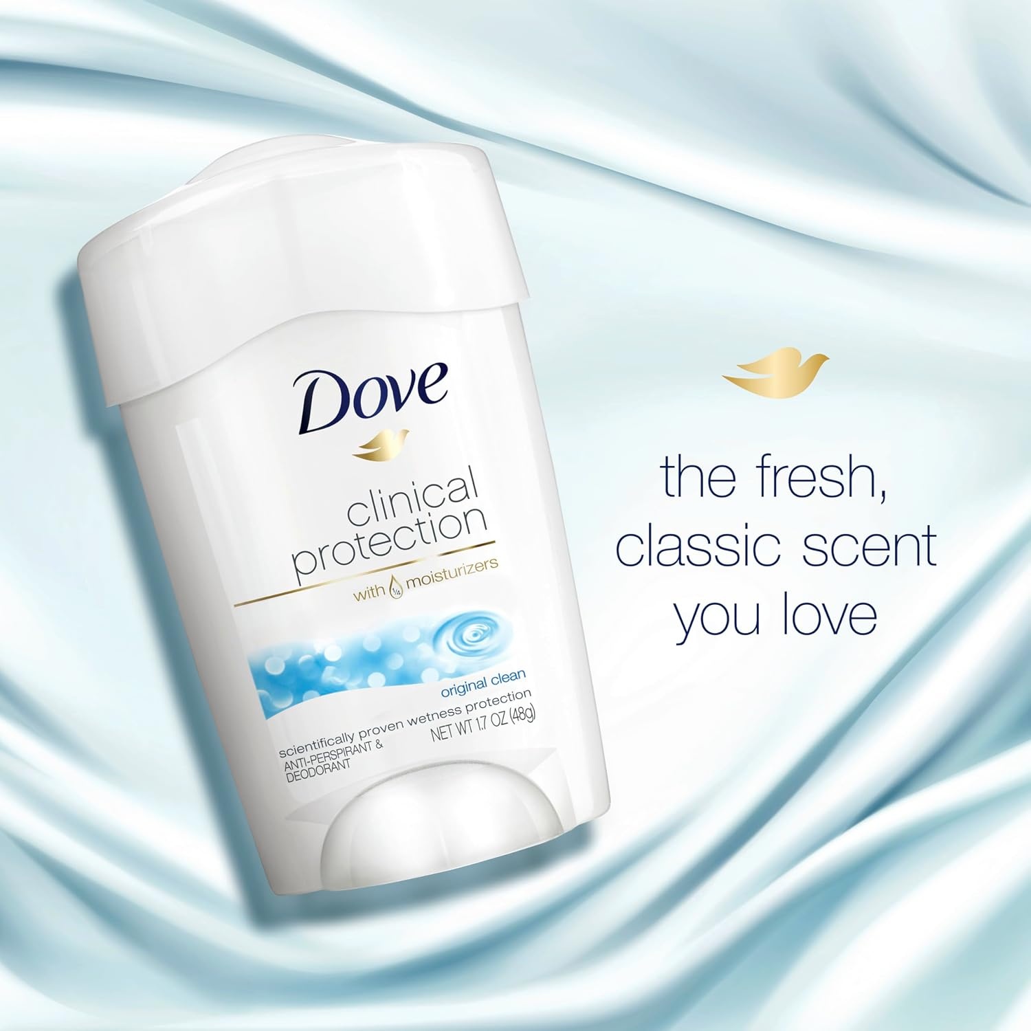 image:imageDove Clinical Care Original Clean Antiperspirant Soft Solid Stick 17 oz17 Ounce Pack of 1