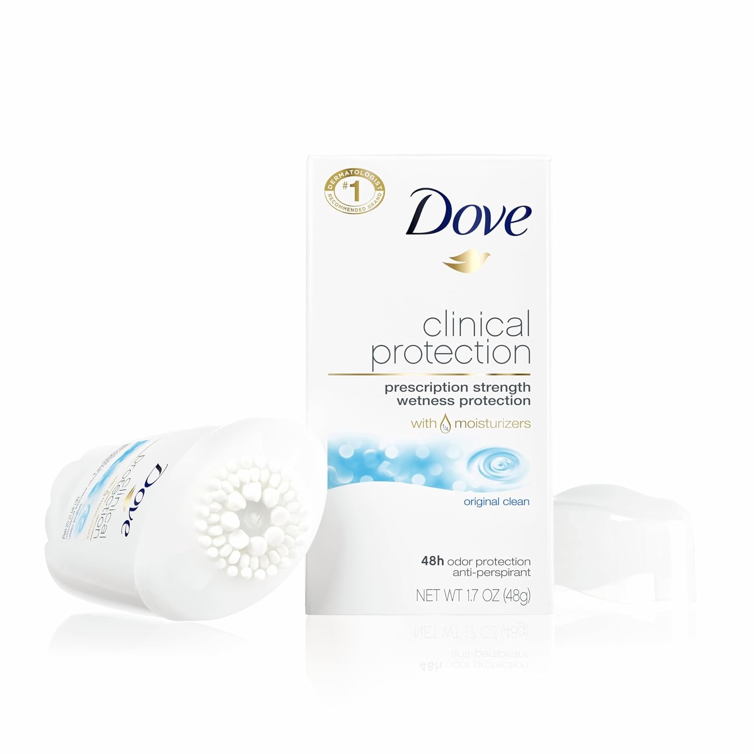 image:imageDove Clinical Care Original Clean Antiperspirant Soft Solid Stick 17 oz17 Ounce Pack of 1