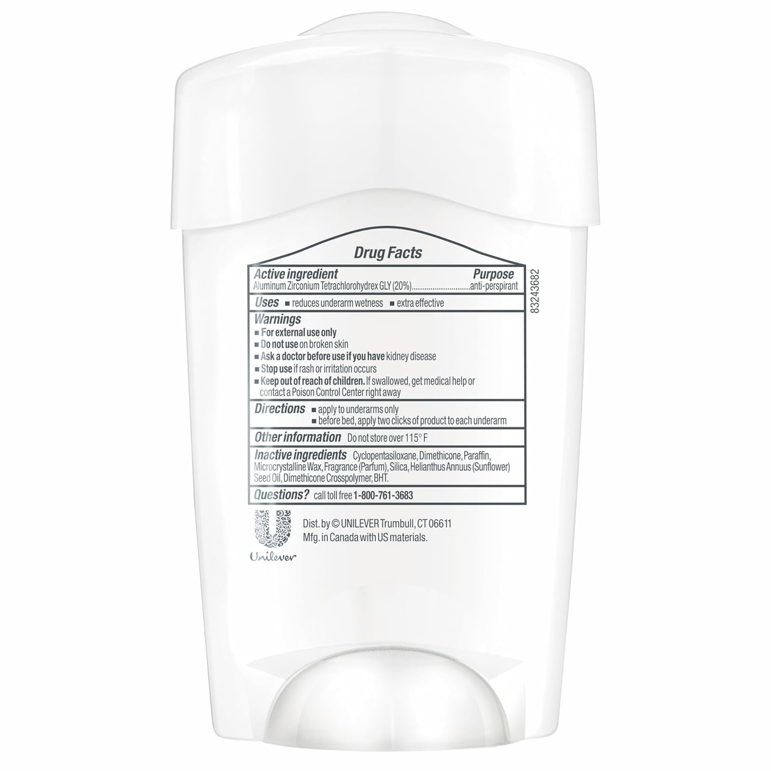 image:imageDove Clinical Care Original Clean Antiperspirant Soft Solid Stick 17 oz17 Ounce Pack of 1
