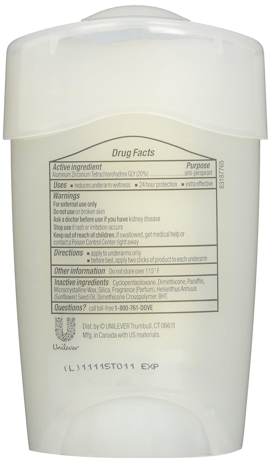 image:imageDove Clinical Care Original Clean Antiperspirant Soft Solid Stick 17 oz17 Ounce Pack of 2