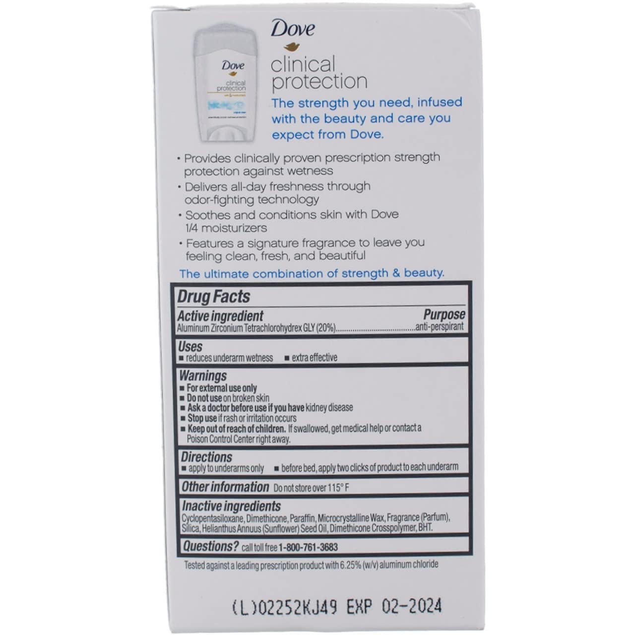image:imageDove Clinical Care Original Clean Antiperspirant Soft Solid Stick 17 oz17 Ounce Pack of 6
