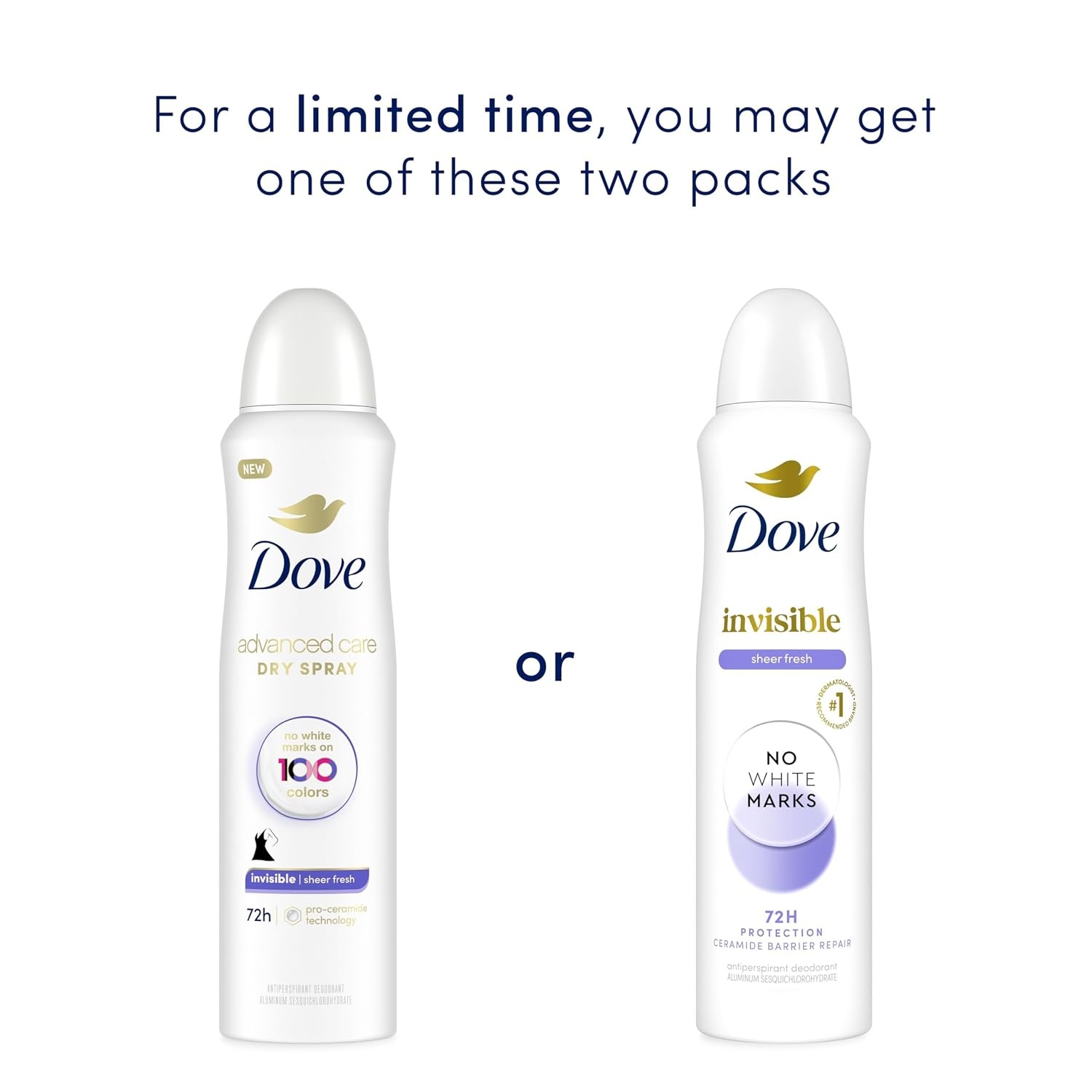 image:imageDove Invisible Antiperspirant Dry Spray Clear Finish 3PK 38 oz38 Ounce Pack of 1