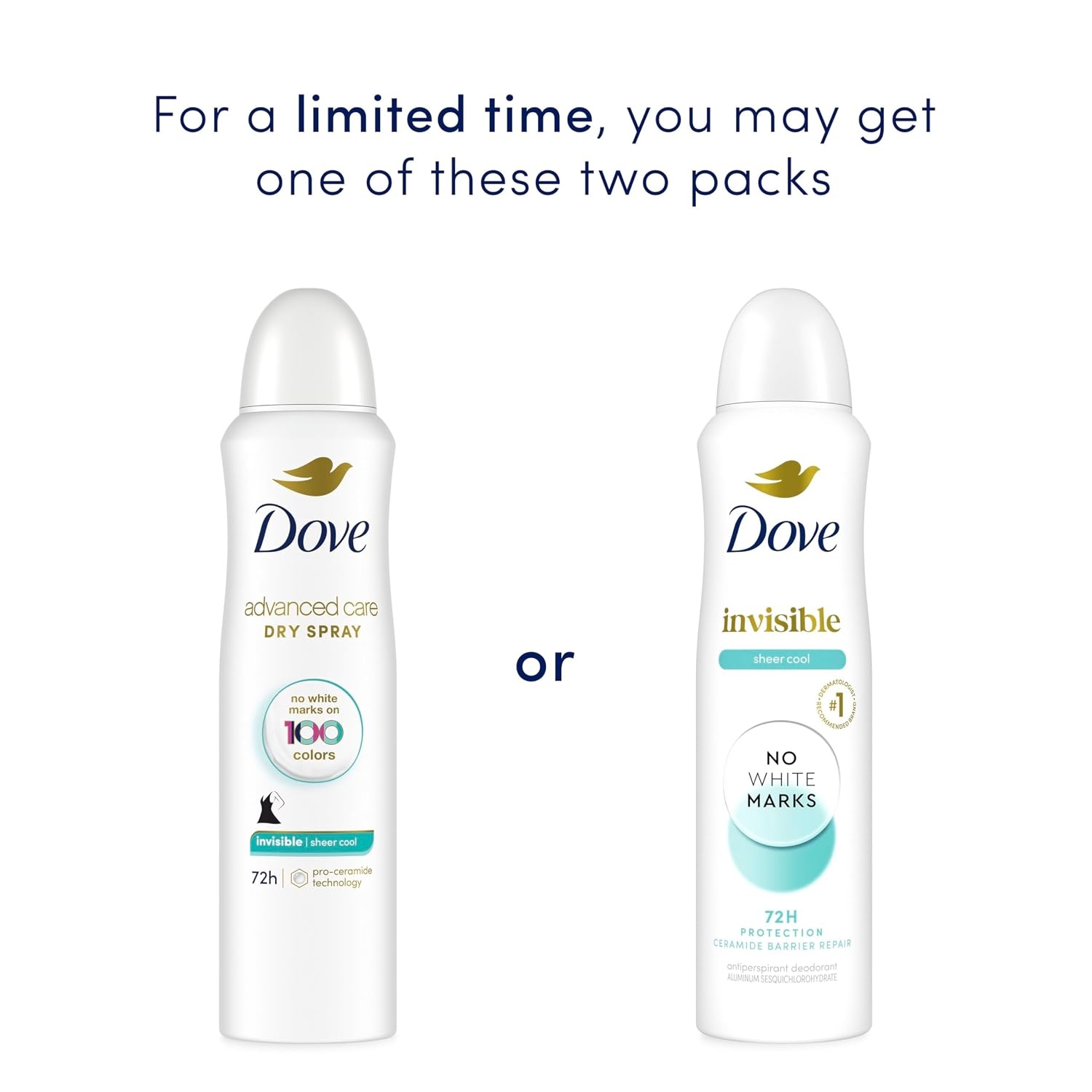 image:imageDove Invisible Antiperspirant Dry Spray Clear Finish 3PK 38 oz38 Ounce Pack of 1