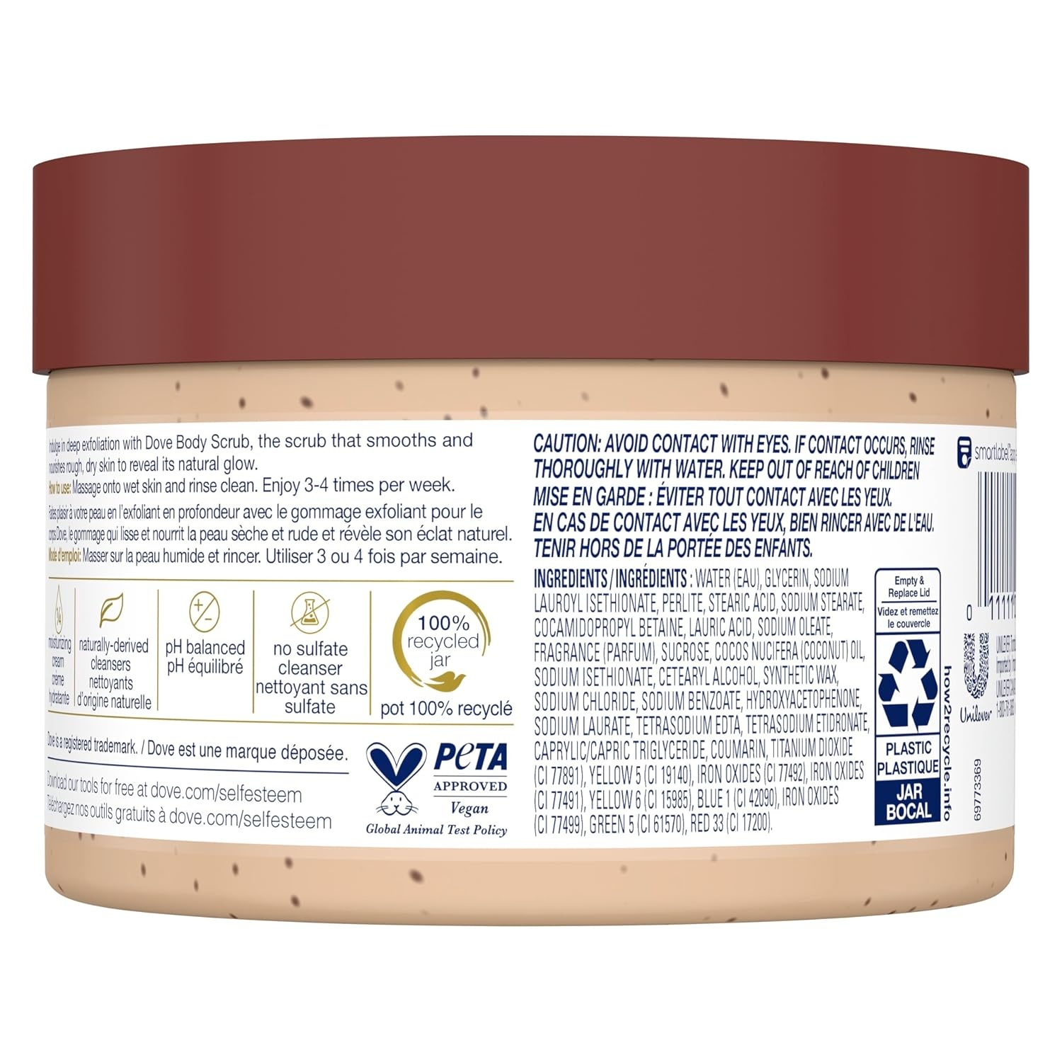 image:imageDove Scrub Pomegranate amp Shea Butter For Silky Soft Skin Body Scrub Exfoliates and Provides Lasting Nourishment 105 ozCoconut Butter