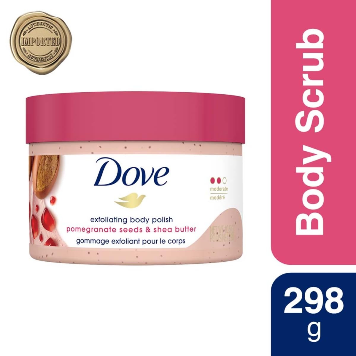 image:imageDove Scrub Pomegranate amp Shea Butter For Silky Soft Skin Body Scrub Exfoliates and Provides Lasting Nourishment 105 ozPomegranate Sheaf