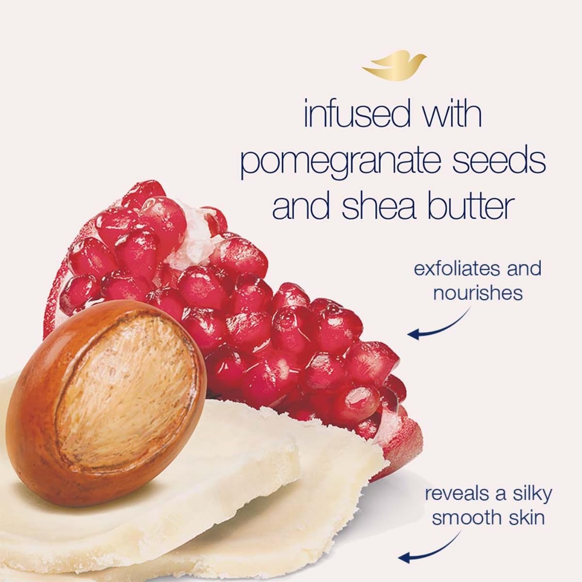 image:imageDove Scrub Pomegranate amp Shea Butter For Silky Soft Skin Body Scrub Exfoliates and Provides Lasting Nourishment 105 ozPomegranate Sheaf