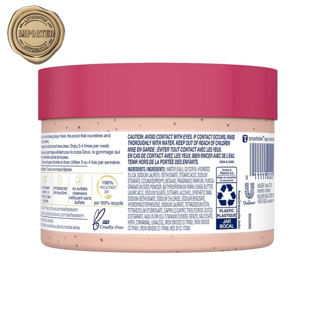 image:imageDove Scrub Pomegranate amp Shea Butter For Silky Soft Skin Body Scrub Exfoliates and Provides Lasting Nourishment 105 ozPomegranate Sheaf