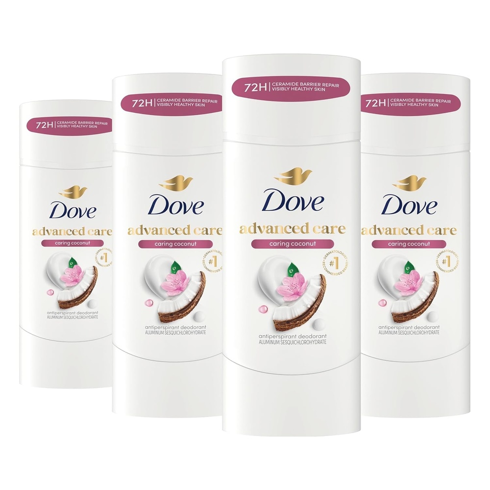 image:imageDove Advanced Care Antiperspirant Caring Coconut 2 Count Deodorant Stick for Women for 48 Hour Protection And Soft And Comfortable Underarms 26 oz26 Ounce Pack of 4