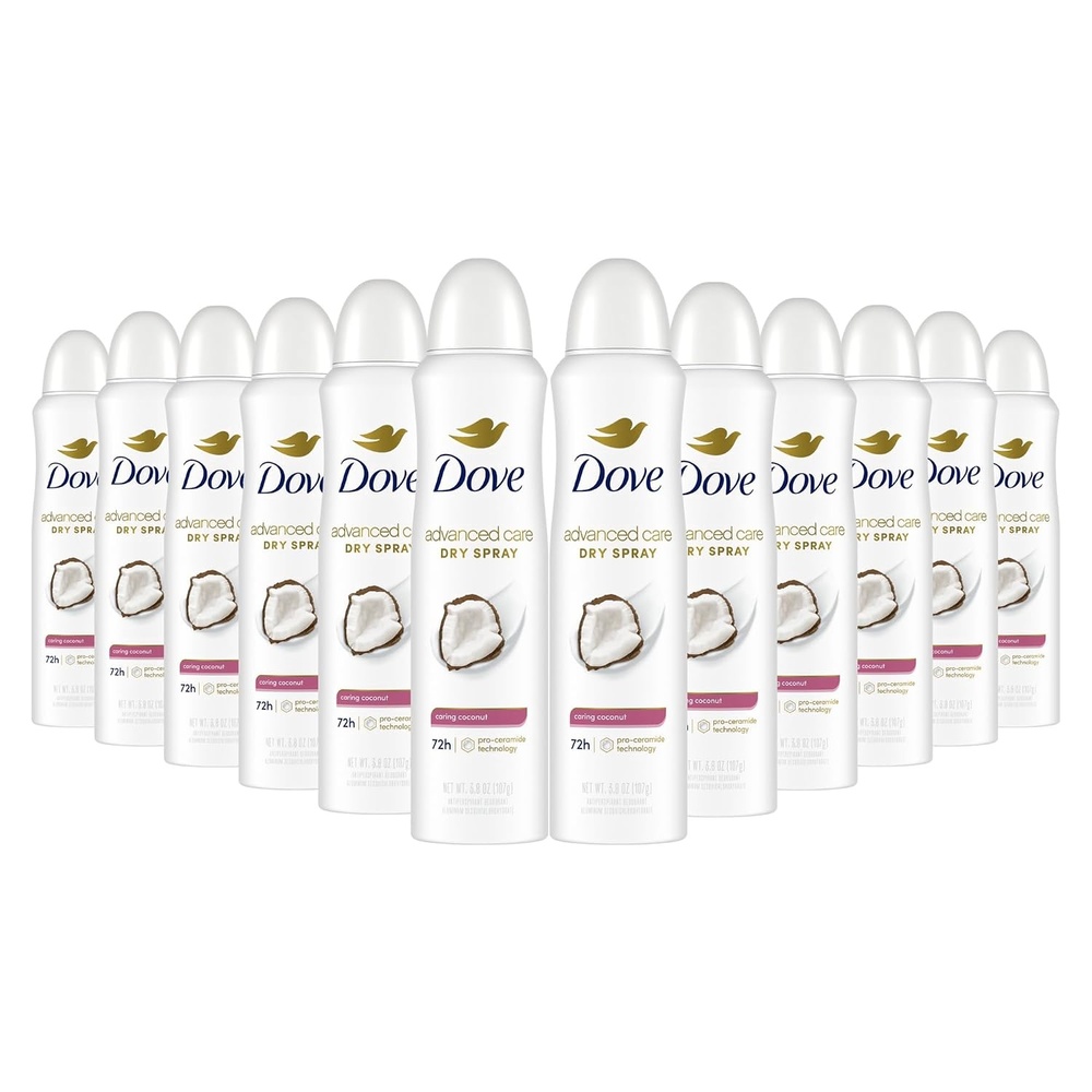 image:imageDove Advanced Care Antiperspirant Deodorant Spray Powder Soft 38 oz 3PK38 Ounce Pack of 12