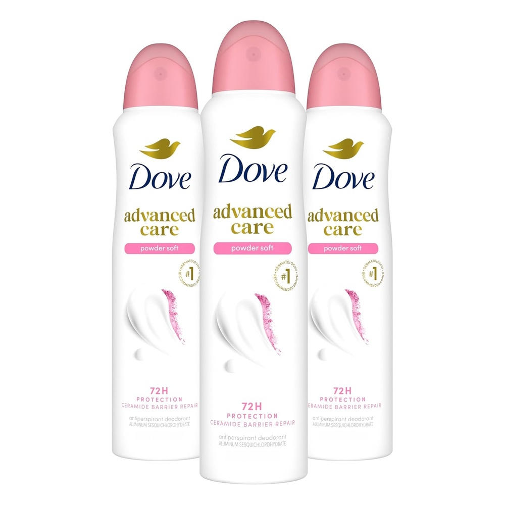image:imageDove Advanced Care Antiperspirant Deodorant Spray Powder Soft 38 oz 3PK38 Ounce Pack of 3