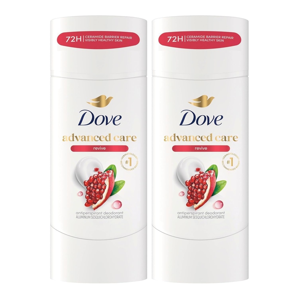 image:imageDove Advanced Care Antiperspirant Stick Revive Pomegrante 2PK 26 oz26 Ounce Pack of 2