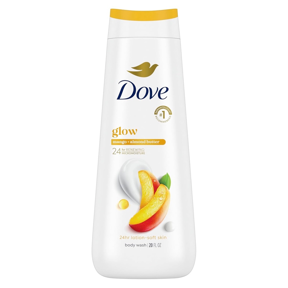 image:imageDove Body Wash with Pump 3 Count Glowing Mango amp Almond Butter for Renewed HealthyLooking Skin Gentle Skin Cleanser with 24hr Renewing MicroMoisture 306 ozMango and Almond Butter
