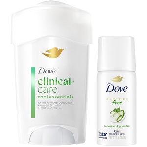 Dove Clinical + Care Original Clean Antiperspirant Soft Solid Stick, 1.7 oz(0.85 Ounce (Pack of 2))