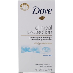 Dove Clinical + Care Original Clean Antiperspirant Soft Solid Stick, 1.7 oz(1.7 Ounce (Pack of 6))