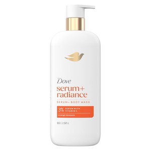 Dove Serum+ Radiance Body Wash, 3% Serum with Vitamin C, 18.5 oz(18.5 Fl Oz (Pack of 1))