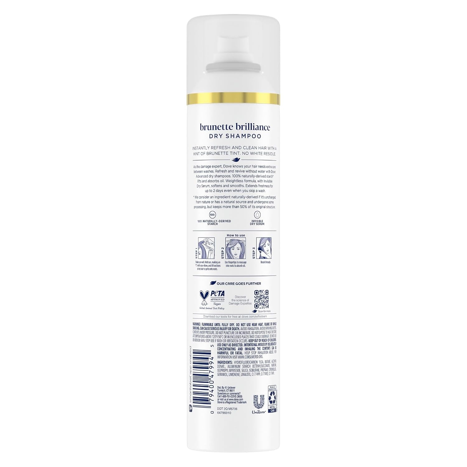 image:imageDove Advanced Dry Shampoo Brunette Brillance Refresh amp Revive Hair 73 oz73 Ounce Pack of 2
