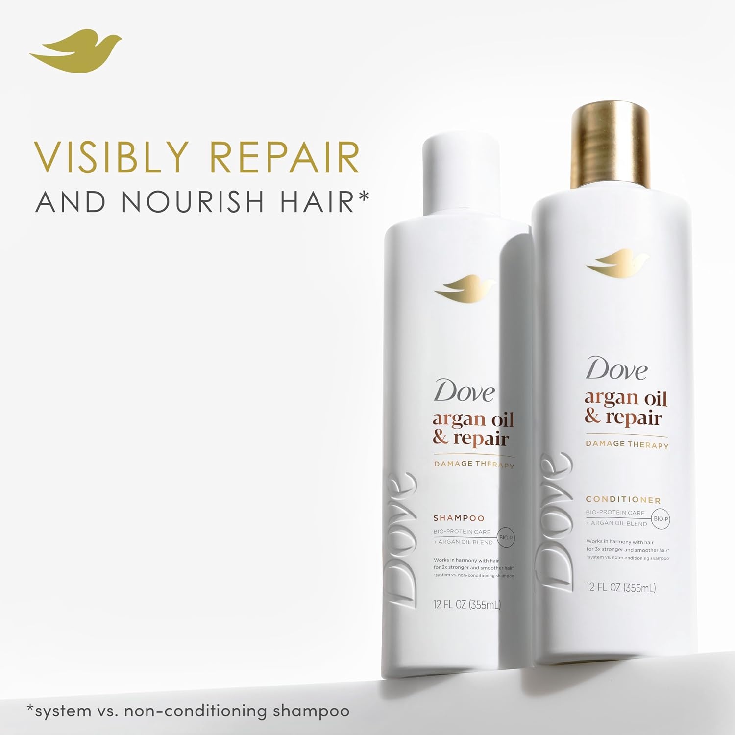 image:imageDove Argan Oil amp Repair Shampoo for Fine Damaged Hair 12oz12 Fl Oz Pack of 6
