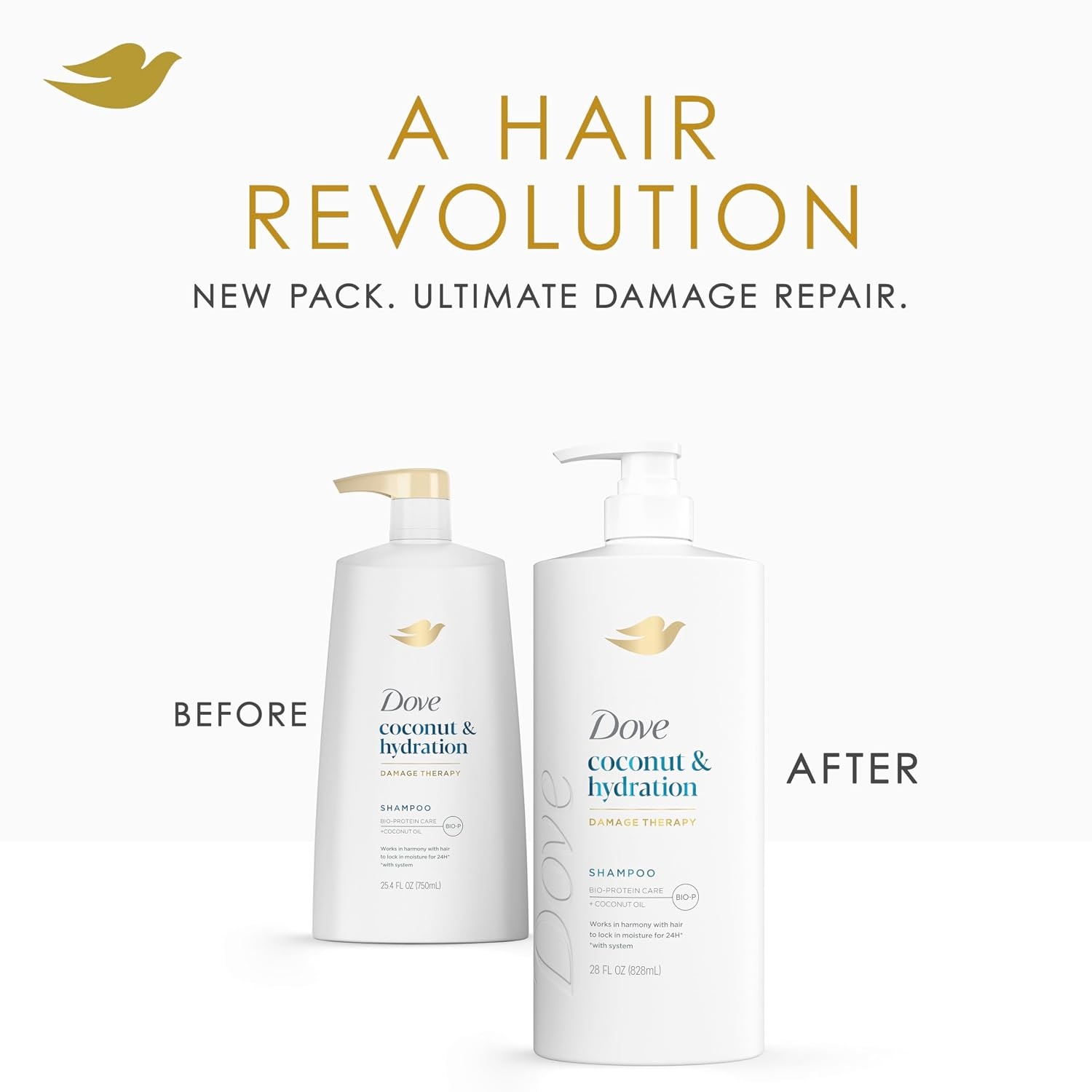 image:imageDove Coconut amp Hydration Shampoo for Dry Hair with Coconut Oil 28oz28 Fl Oz Pack of 1