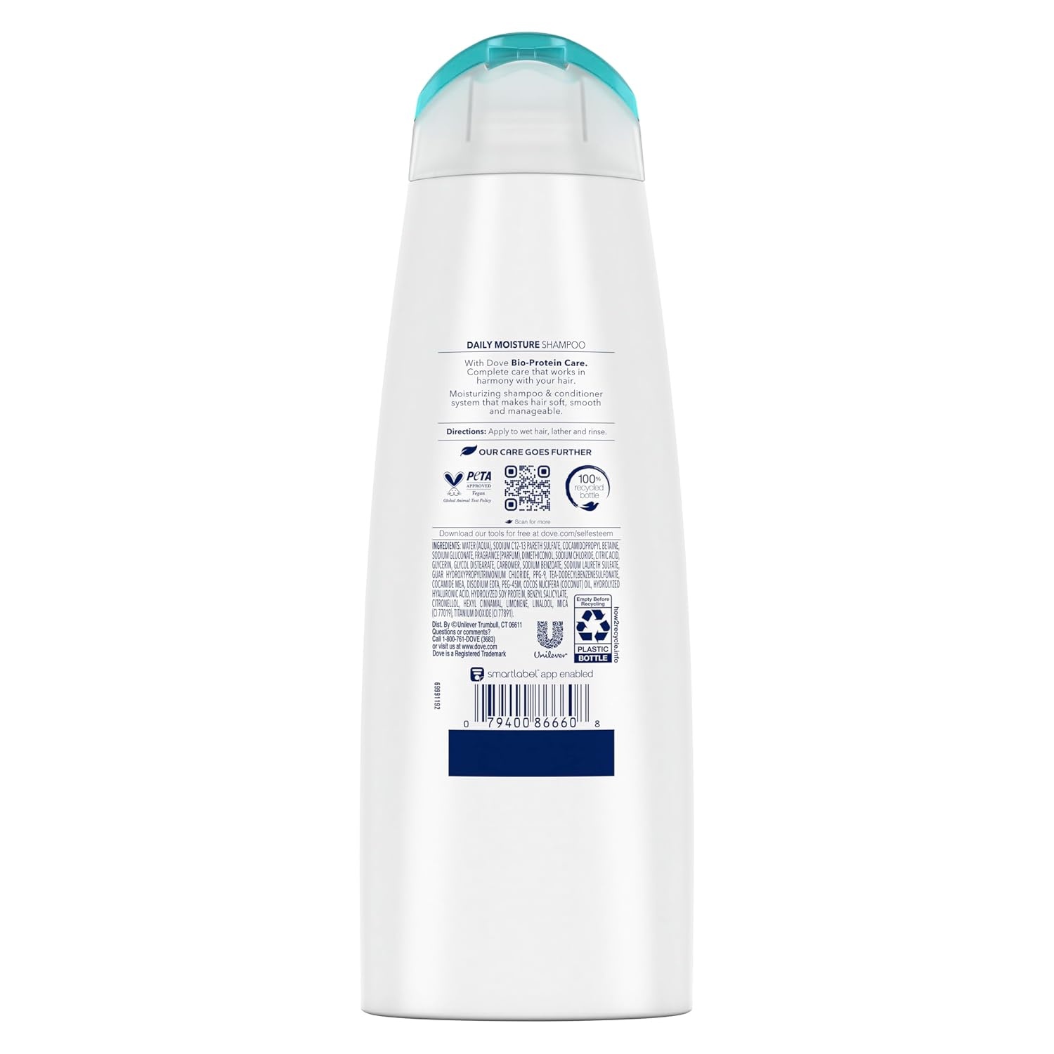 image:imageDove Daily Moisture Shampoo for Dry Hair with Hyaluronic Serum 12oz 4ct12 Fl Oz Pack of 8