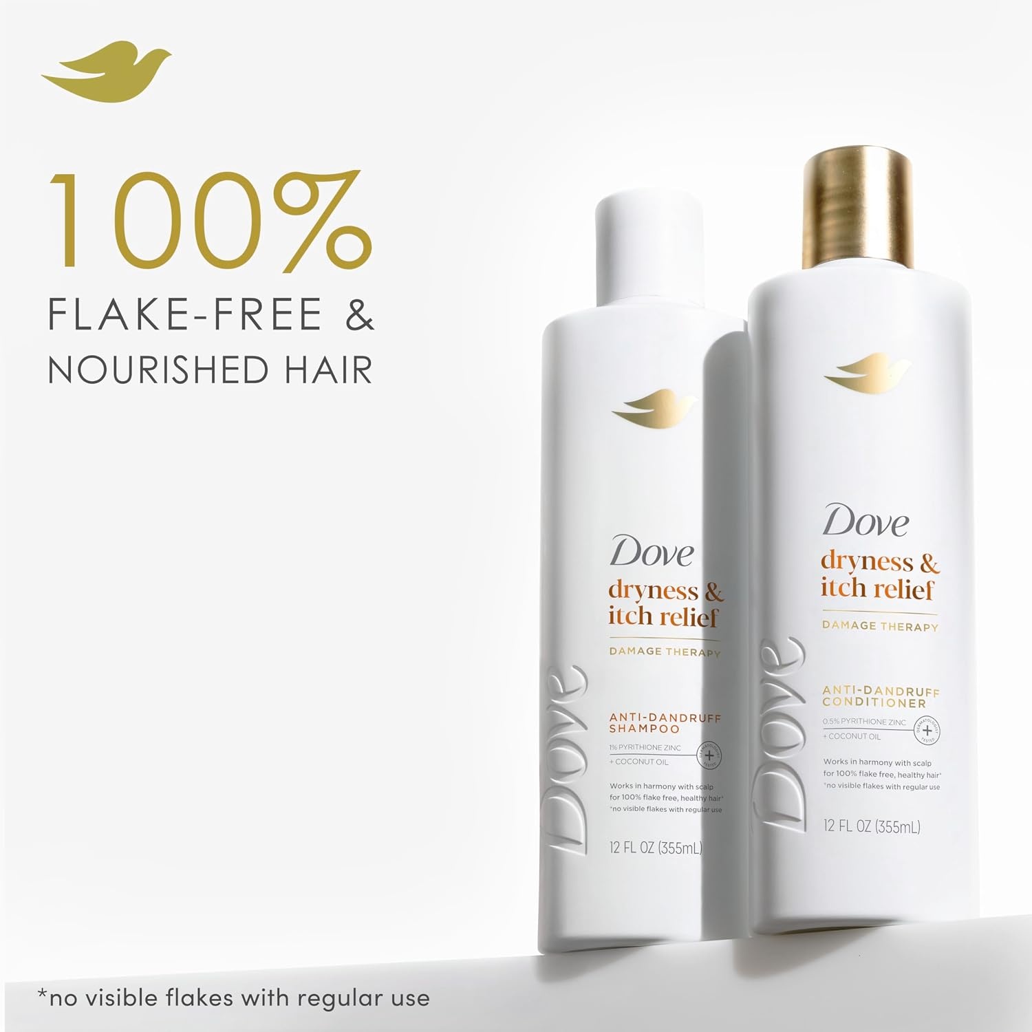 image:imageDove Damage Therapy Derma Shampoo Pack of 6 Dryness Itch for Flaky Scalp with Pyrithione Zinc and Coconut Oil 12 Fl OzCoconut Shea Butter