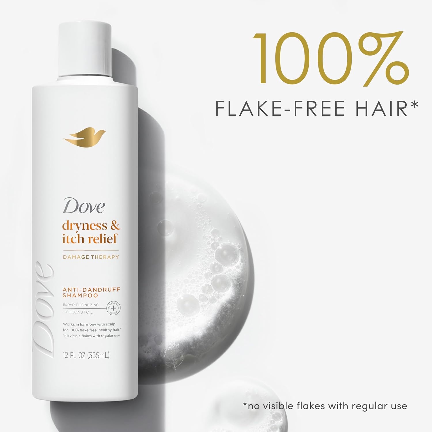 image:imageDove Damage Therapy Derma Shampoo Pack of 6 Dryness Itch for Flaky Scalp with Pyrithione Zinc and Coconut Oil 12 Fl OzCoconut Shea Butter