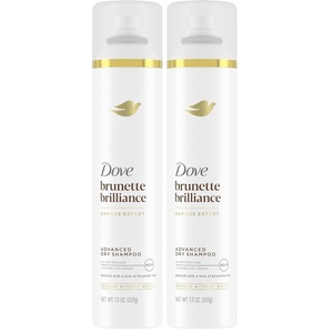 Dove Advanced Dry Shampoo Brunette Brillance Refresh & Revive Hair 7.3 oz(7.3 Ounce (Pack of 2))