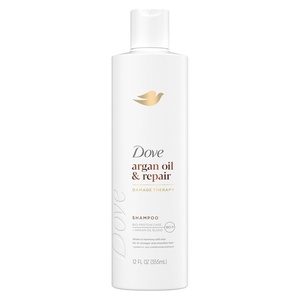 Dove Argan Oil & Repair Shampoo for Fine, Damaged Hair 12oz(12 Fl Oz (Pack of 6))
